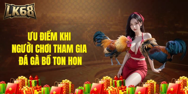 Ưu điểm khi người chơi tham gia đá gà bồ Ton hon